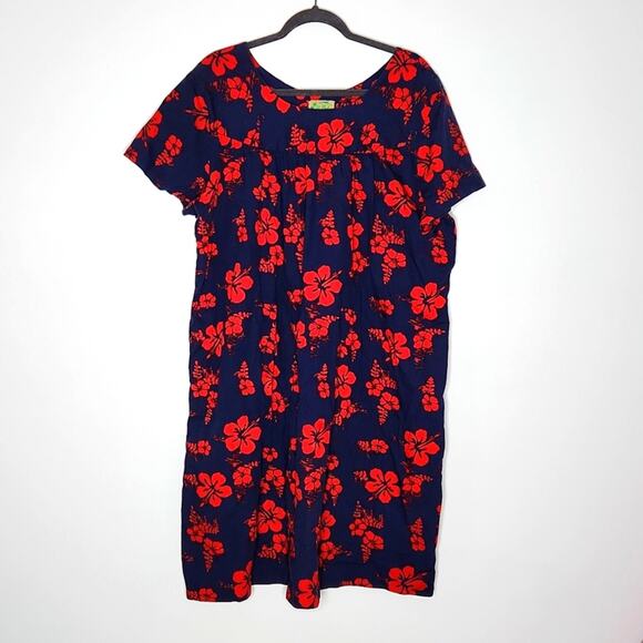 Vintage Ui-Maikai Hawaiian Midi Dress - Picture 1 of 5